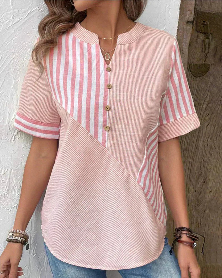 Millicent | Softly Striped Blouse