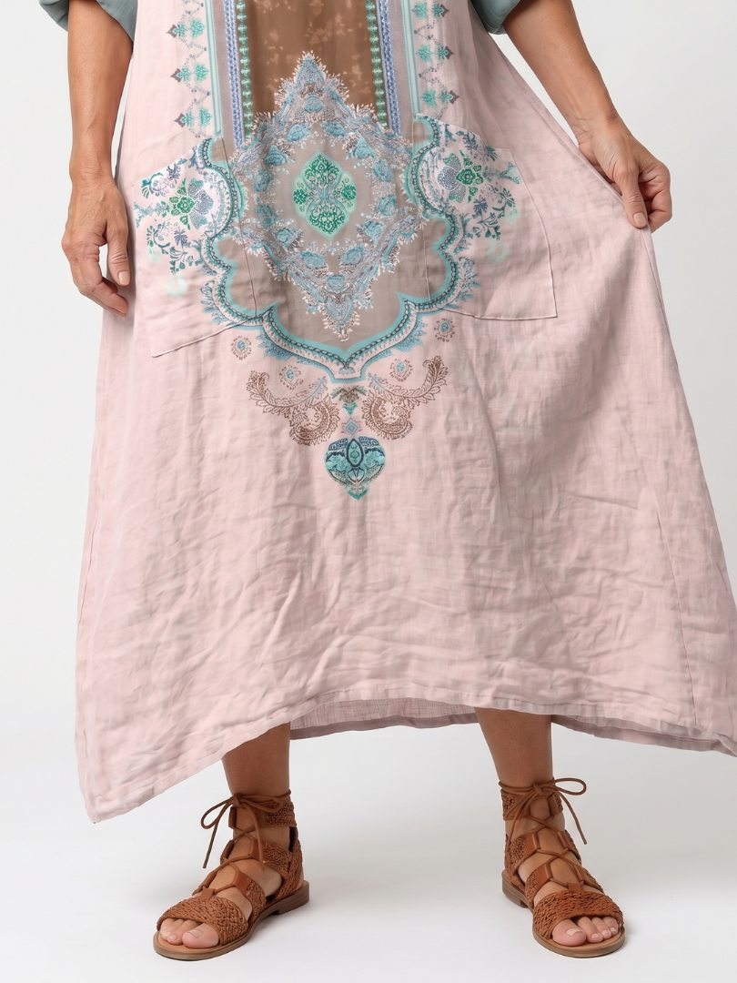 Paloma | Ornate Panel Relaxed Midi Dress