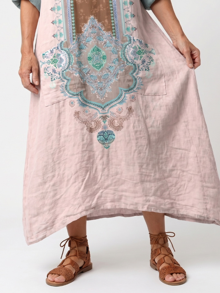 Paloma | Ornate Panel Relaxed Midi Dress