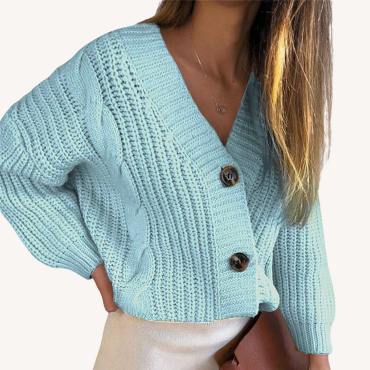 Anwen | Chunky Cable-Knit Cardigan