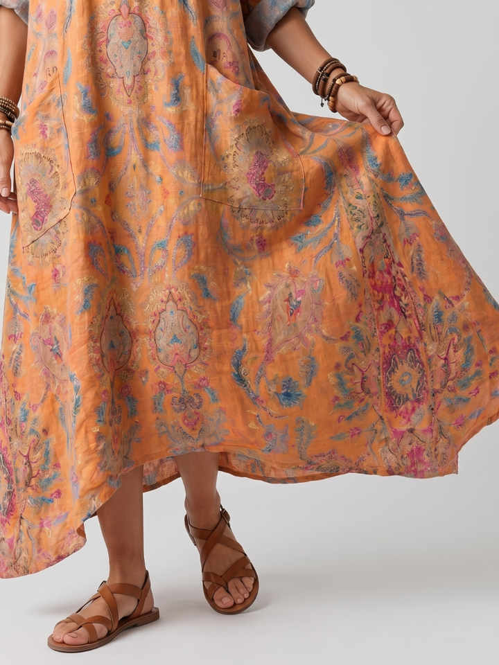 Tallulah | Printed Oversized Midi Dress