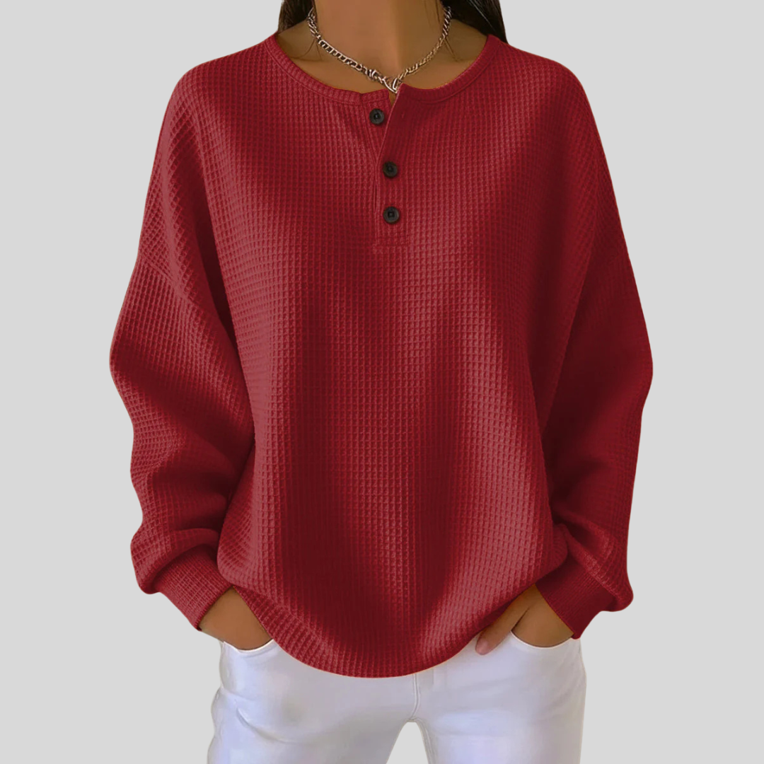 Maribel | Relaxed Henley Top