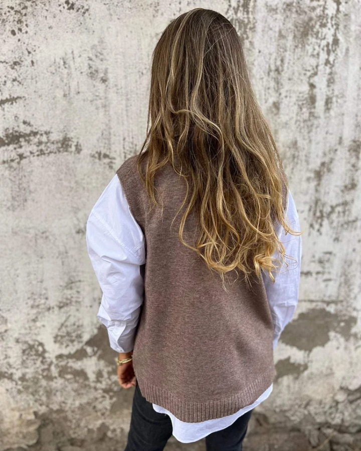 Marigold | Relaxed V-Neck Vest