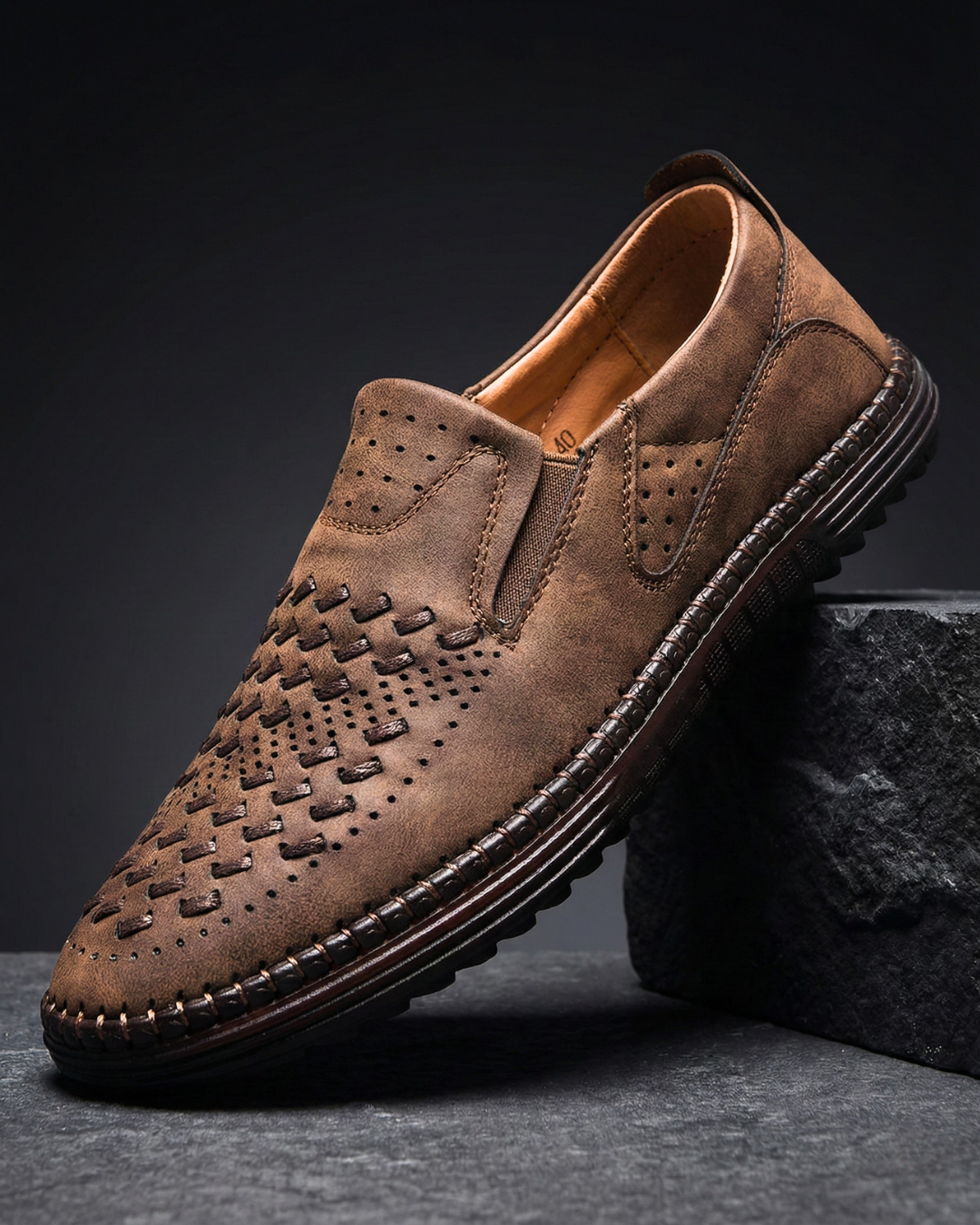 Oliver | Woven Slip-On Loafers