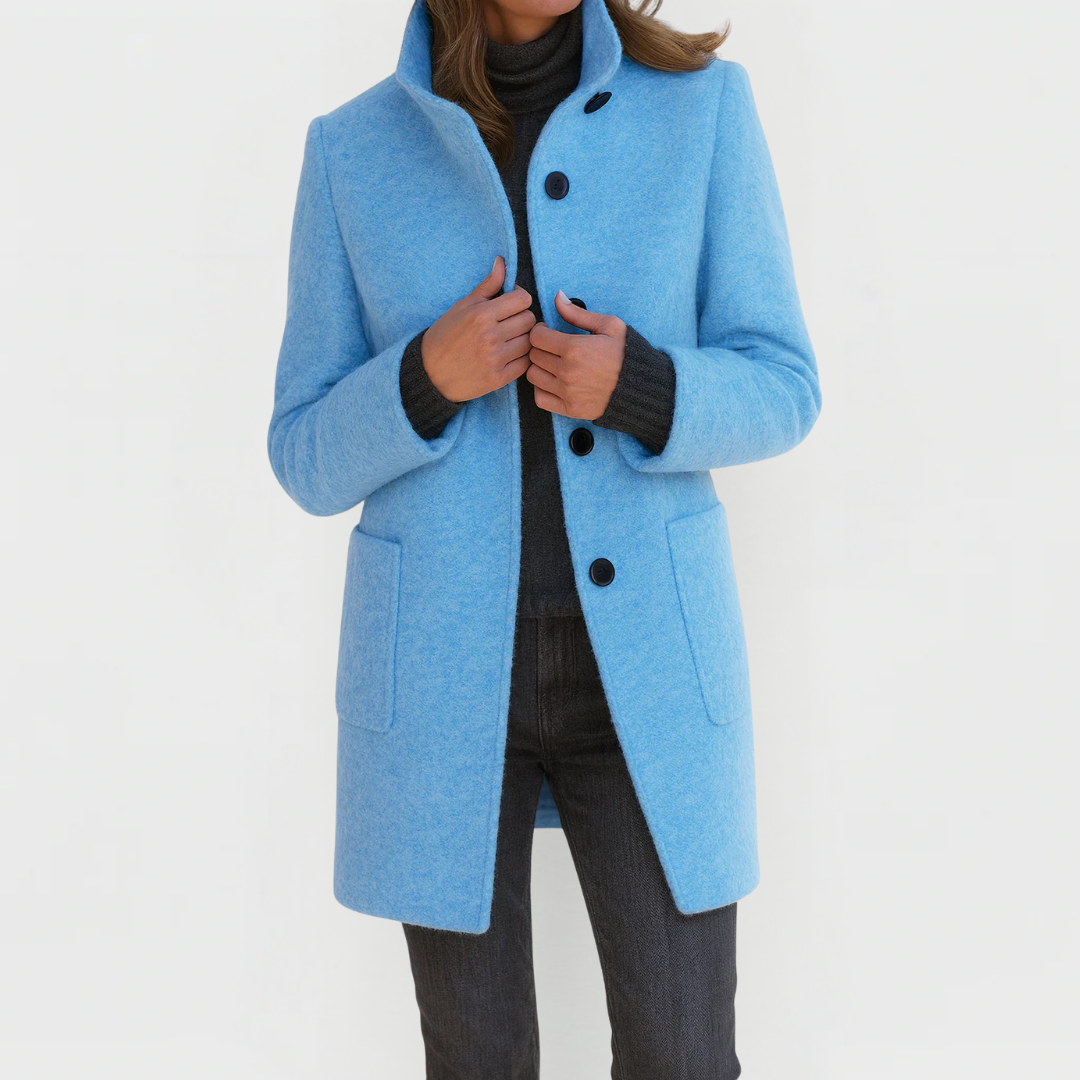 Eliza | Stand-Collar Tailored Coat