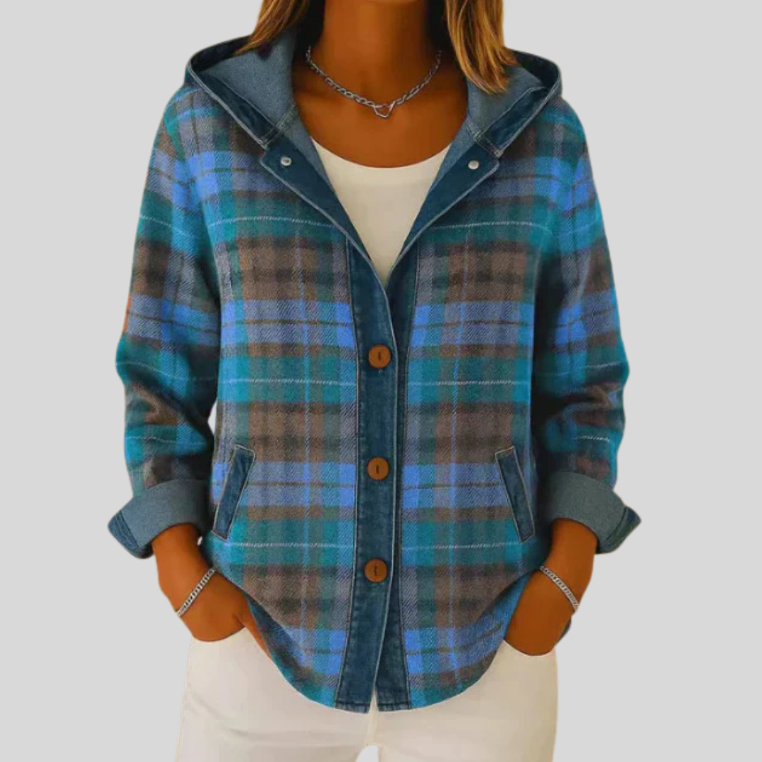 Autumn | Hooded Checked Shacket