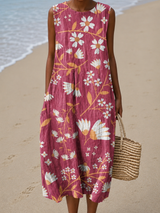 Mirabel | Blossom Sleeveless Midi Dress