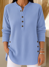 Rhiannon | Ribbed Button-Detail Tunic