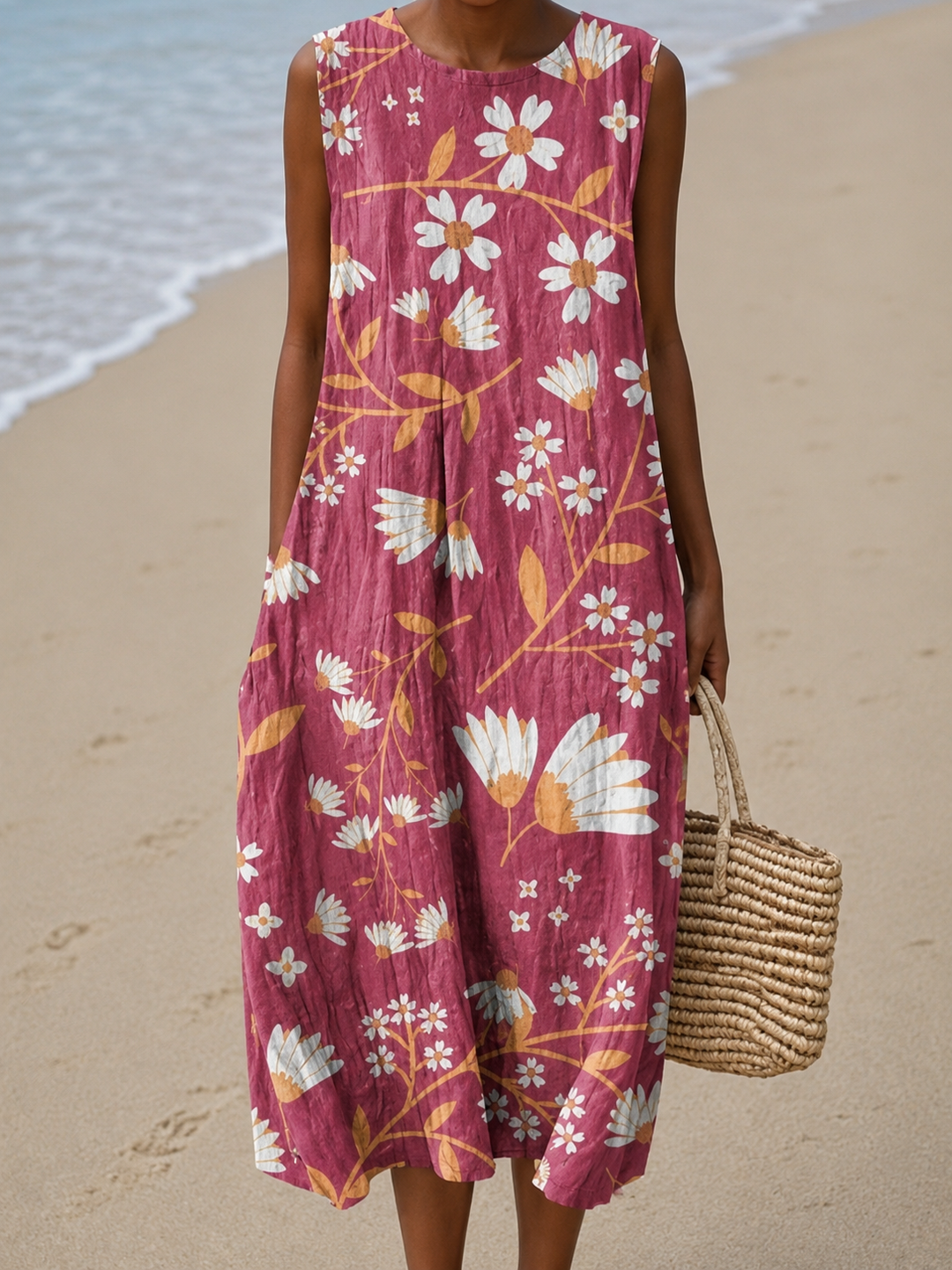 Bonnie | Floral Sleeveless Midi Dress