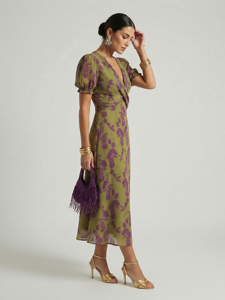 Clarissa | Relaxed Floral Midi Dress