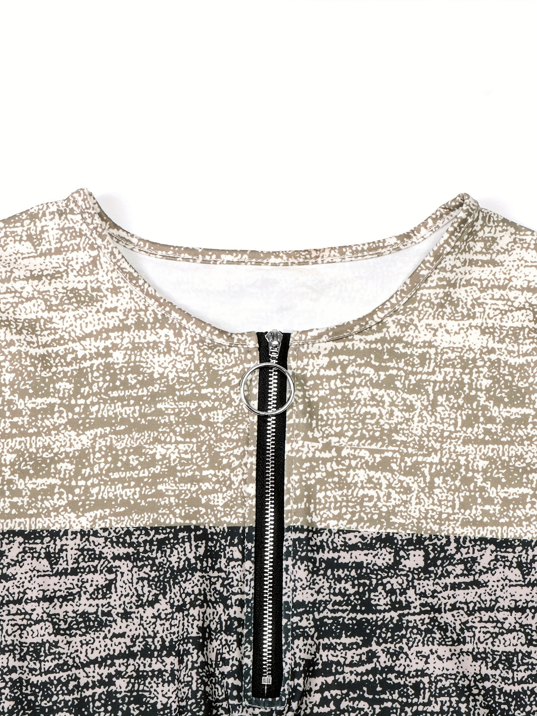 Danica | Colour-Block Quarter-Zip Top