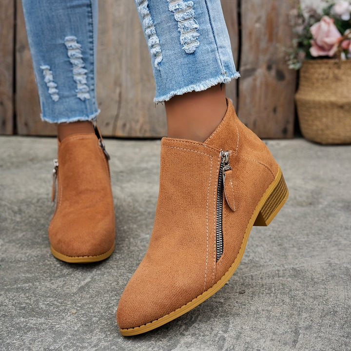 Adeline | Classic Side-Zip Ankle Boots