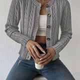Eloise | Cable-Knit Button Cardigan
