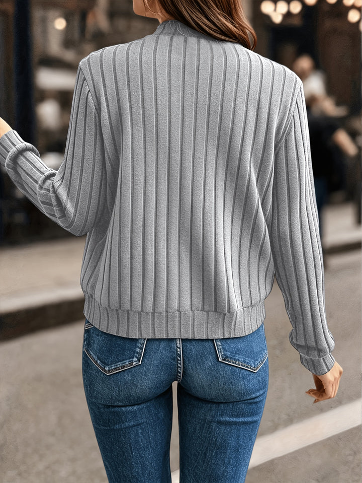 Adeline | Ribbed Zip-Up Jacket