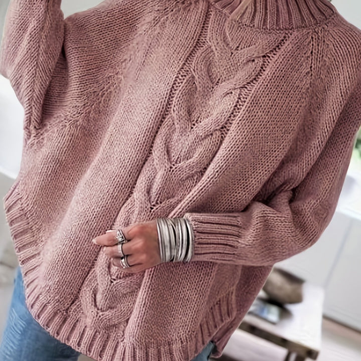Gretchen | Cable-Knit High-Neck Sweater