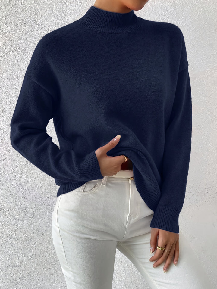 Sloane | Relaxed Mock Neck Jumper