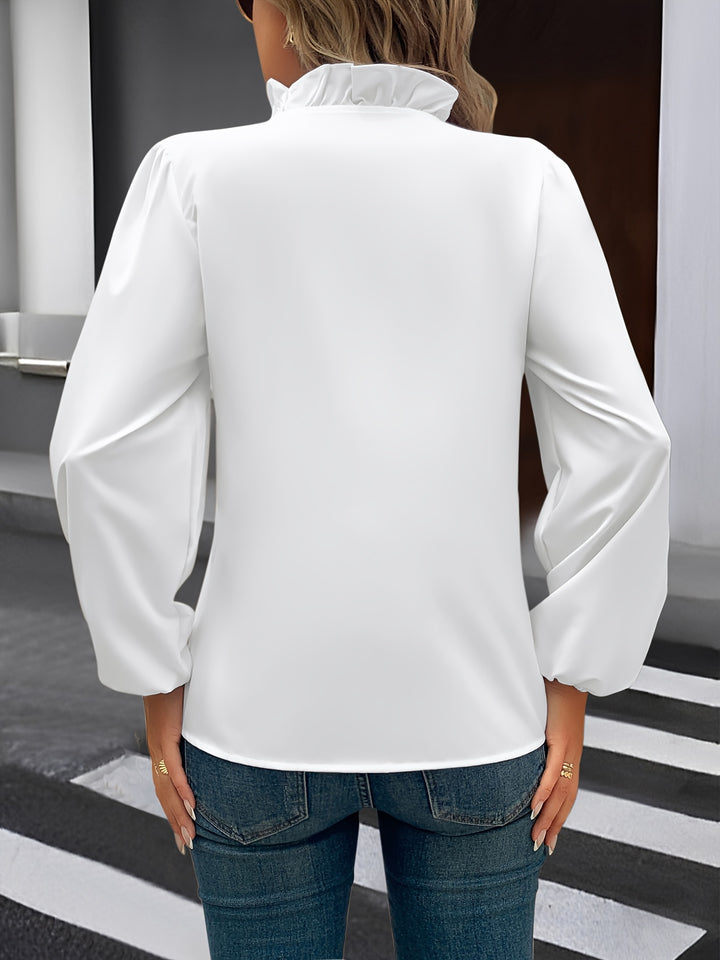 Genevieve | Ruffled V-Neck Blouse