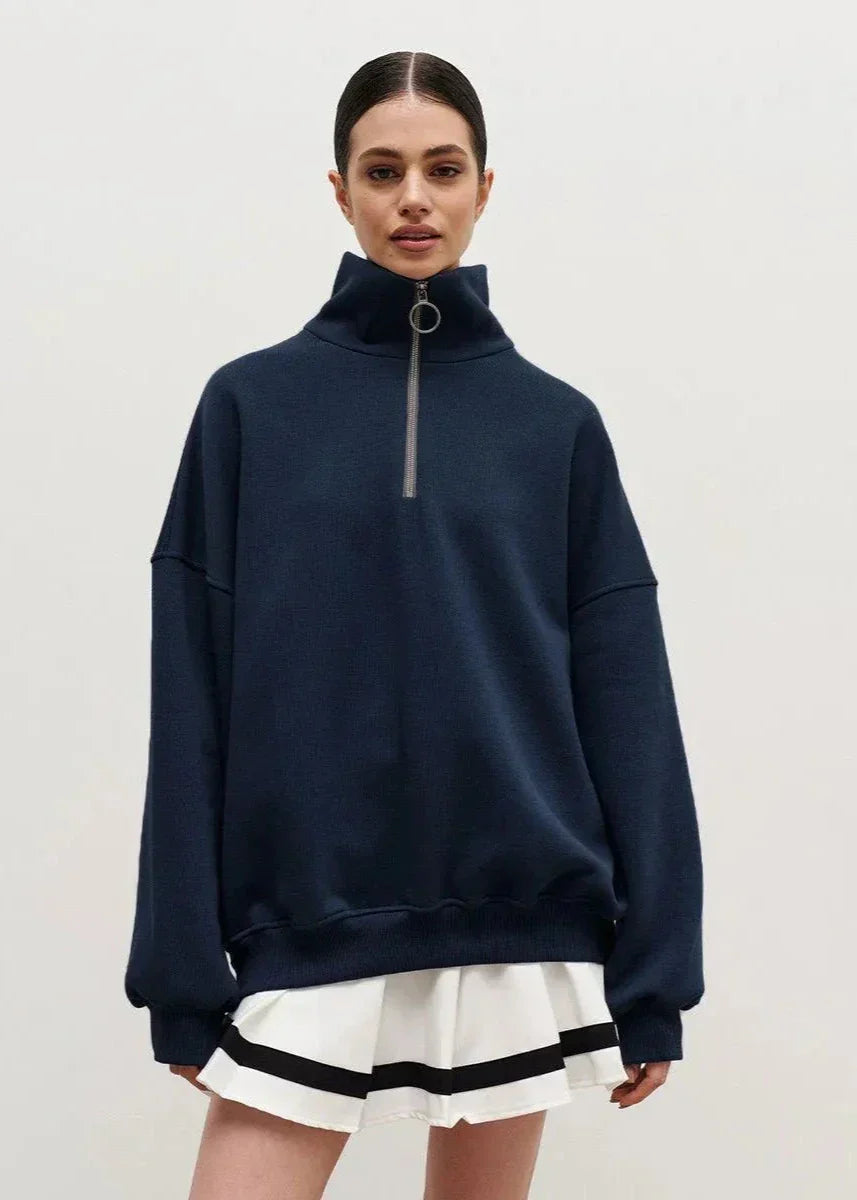 Sylvie | Relaxed Half-Zip Pullover
