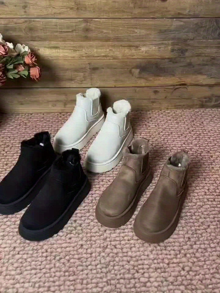 Hazel | Cosy Platform Ankle Boots