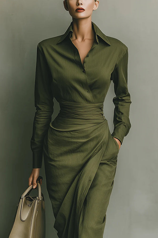 Marilyn | Wrap-Waist Maxi Dress