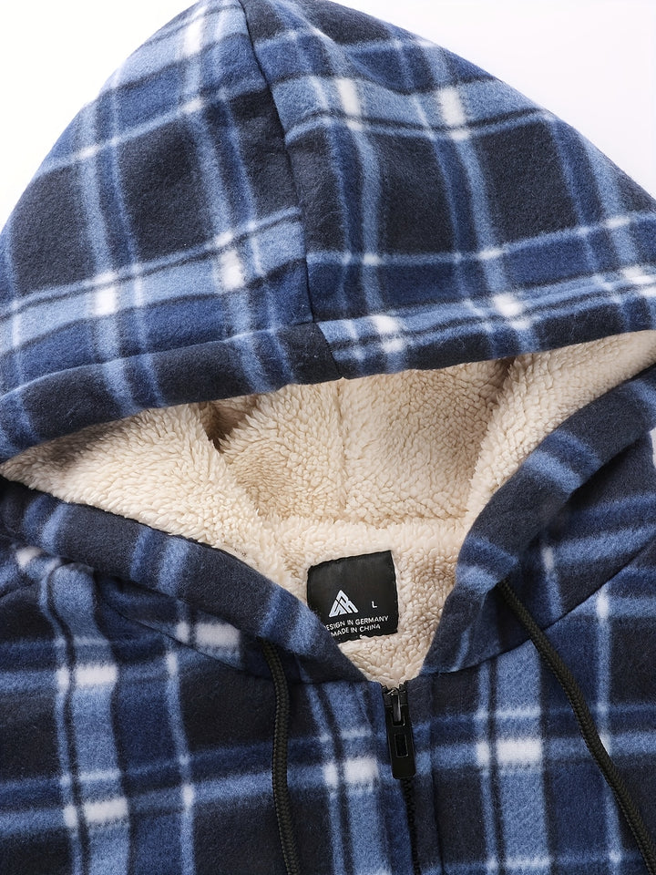Graham | Hooded Plaid Shirt Jacket