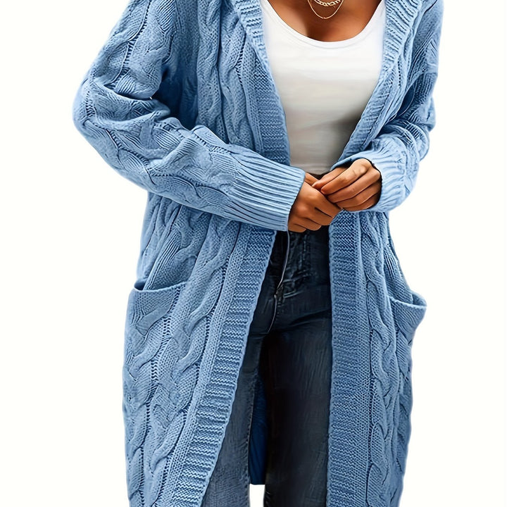 Rosanna | Longline Cable-Knit Cardigan
