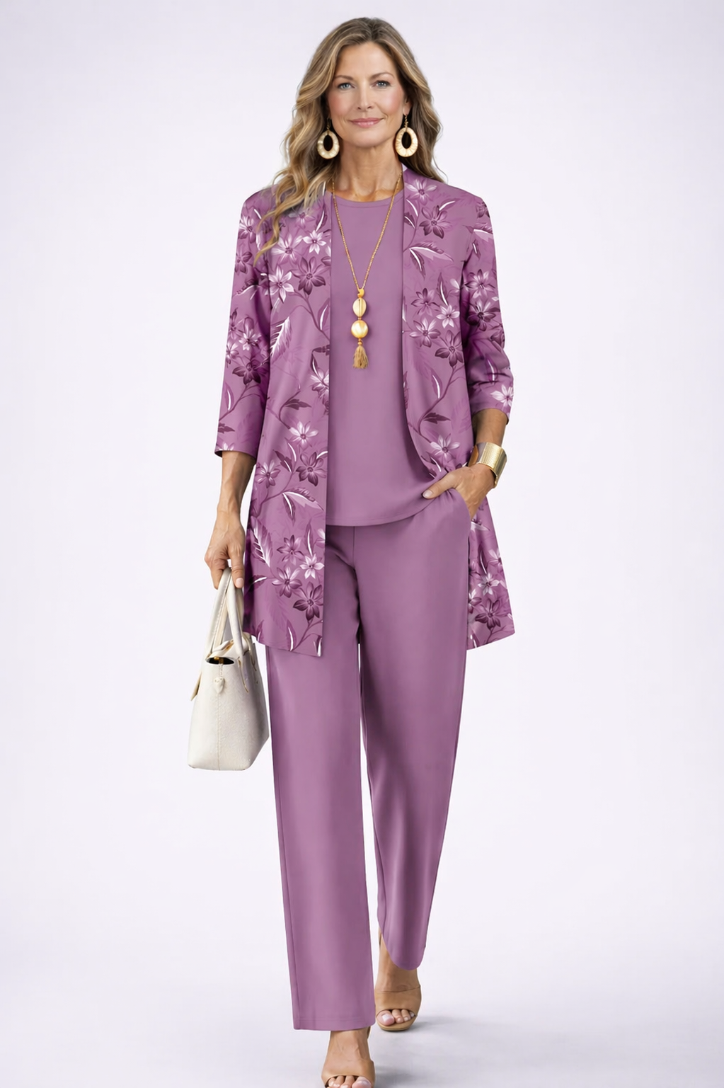Carolyn | Floral Elegance Three-Piece Set