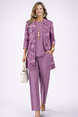 Carolyn | Floral Elegance Three-Piece Set