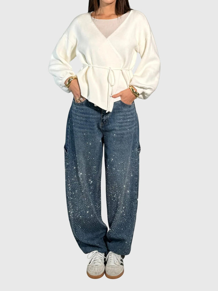 Brielle | Shimmer Wide-Leg Jeans