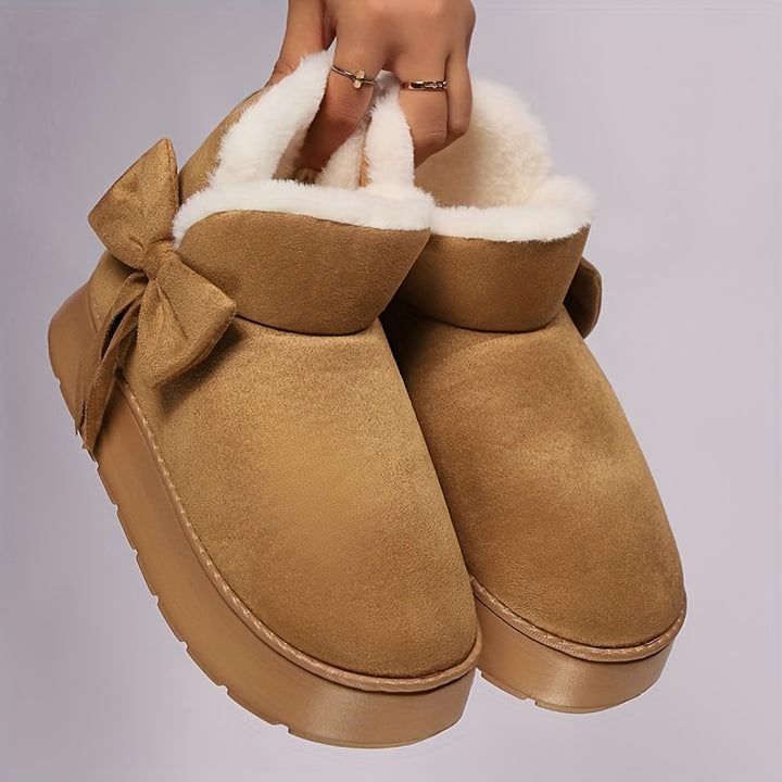 Marnie | Cosy Bow-Detail Ankle Boots