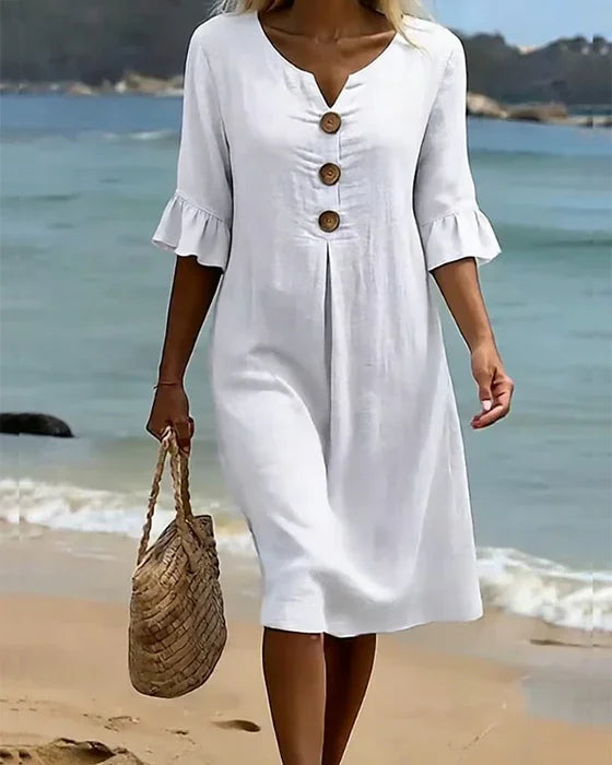 Rosemary | Relaxed Button-Front Dress