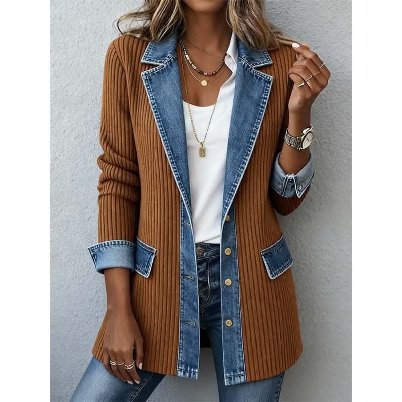 Celine | Contrast-Trim Tailored Jacket