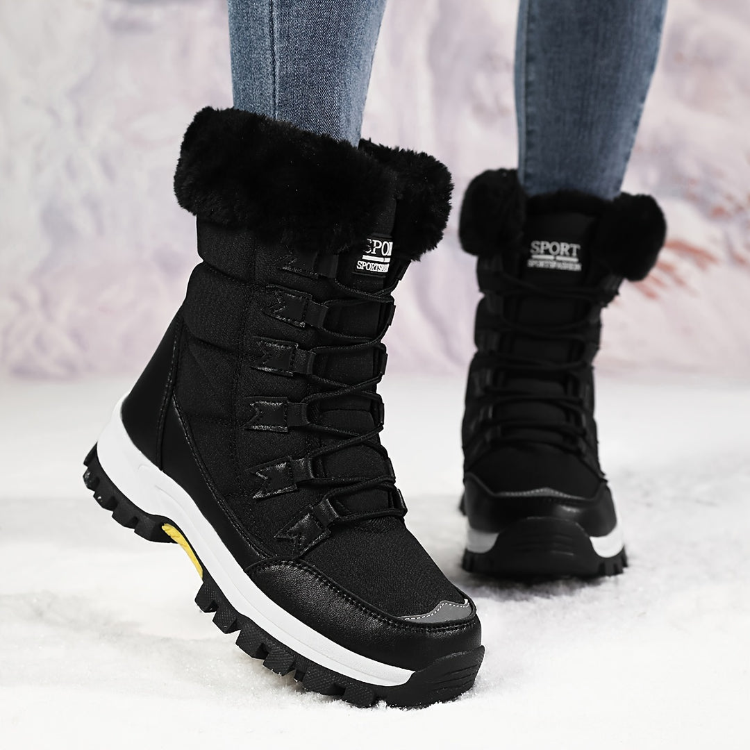 Wynter | Cosy Lace-Up Snow Boots