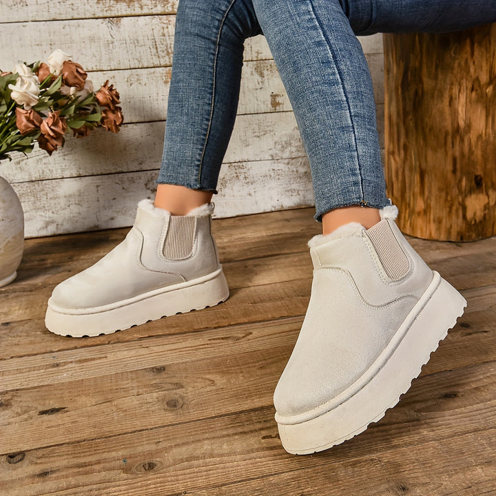 Hazel | Cosy Platform Ankle Boots