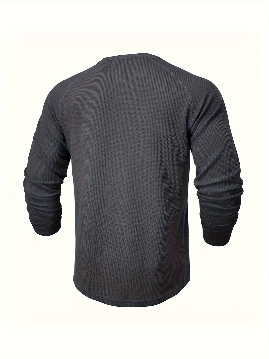 Roland | Textured Button-Placket Long-Sleeve Top