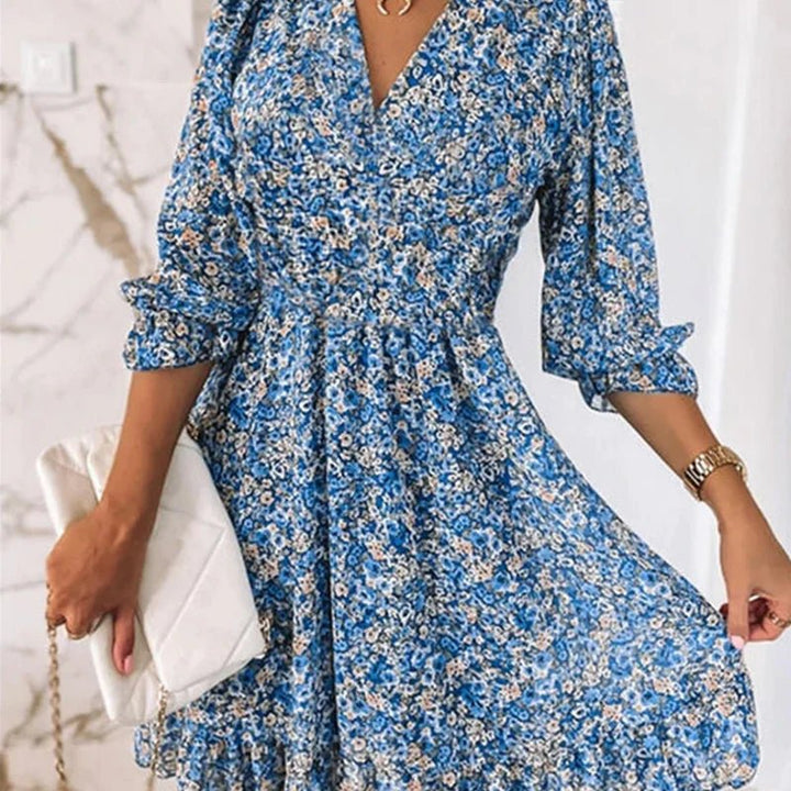 Bridgette | Elegant Floral Wrap Dress