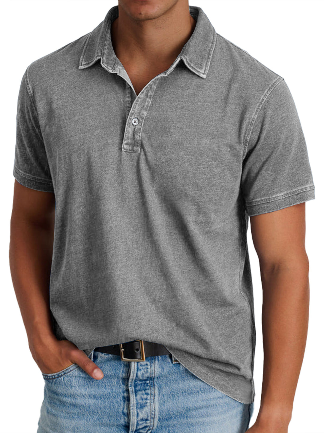 Bradley | Vintage-Wash Polo Shirt