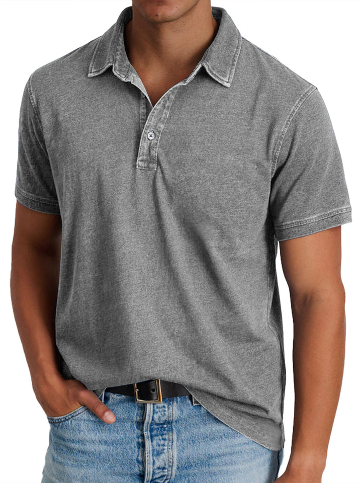 Bradley | Vintage-Wash Polo Shirt