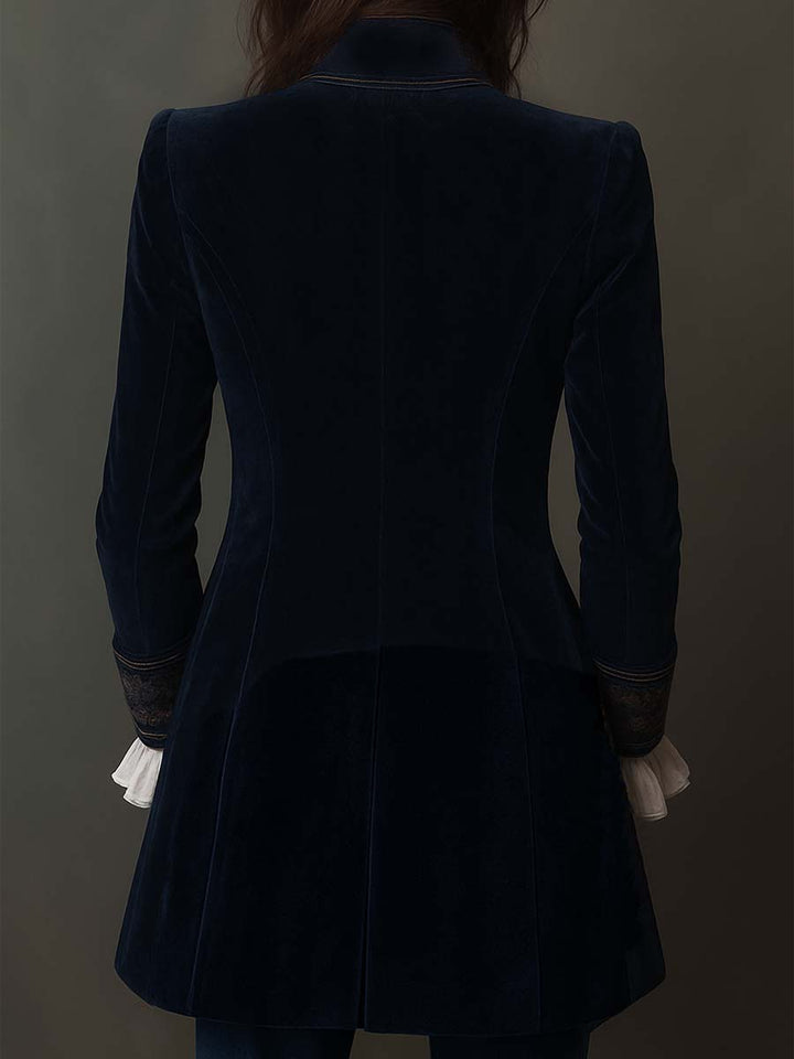 Gabrielle | Embroidered Longline Jacket