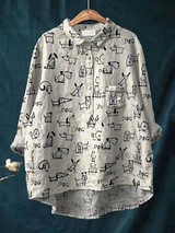 Carolyn | Playful Dog Print Casual Shirt
