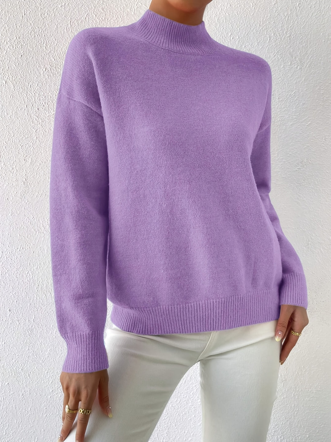 Sloane | Relaxed Mock Neck Jumper