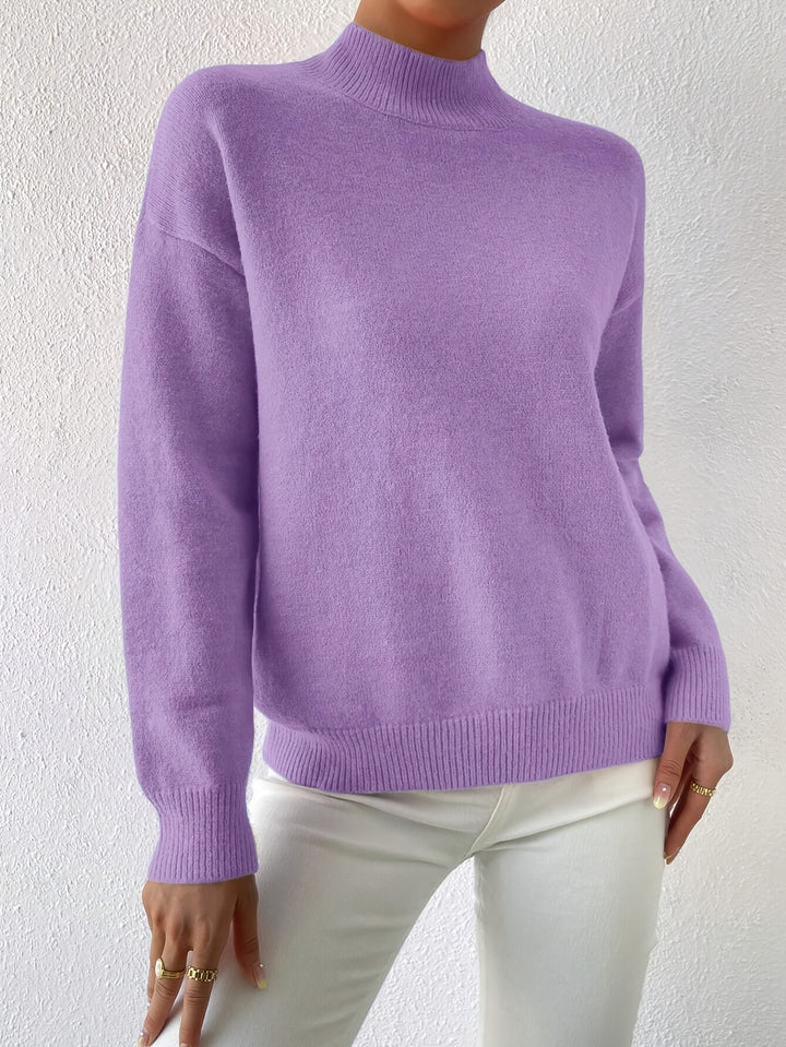 Sloane | Relaxed Mock Neck Jumper