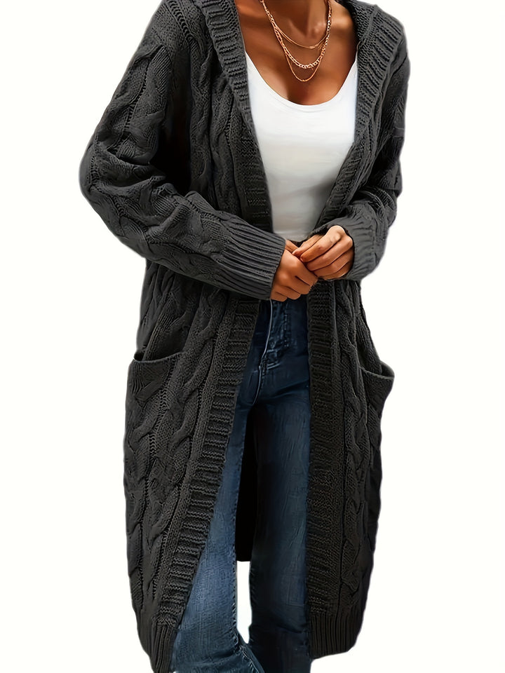 Rosanna | Longline Cable-Knit Cardigan