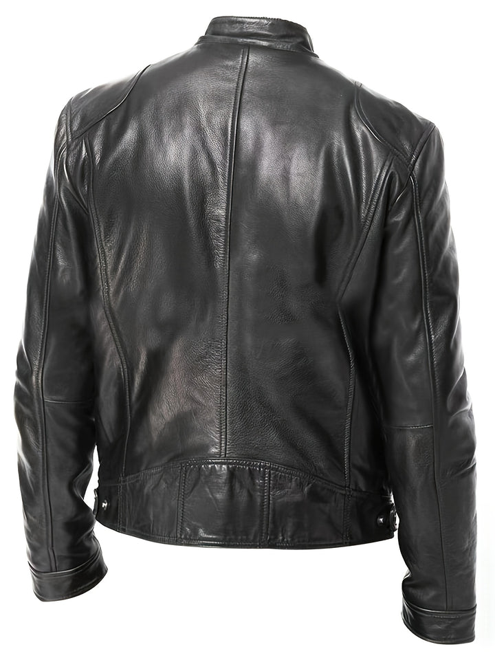 Roland | Stand-Collar Moto Jacket
