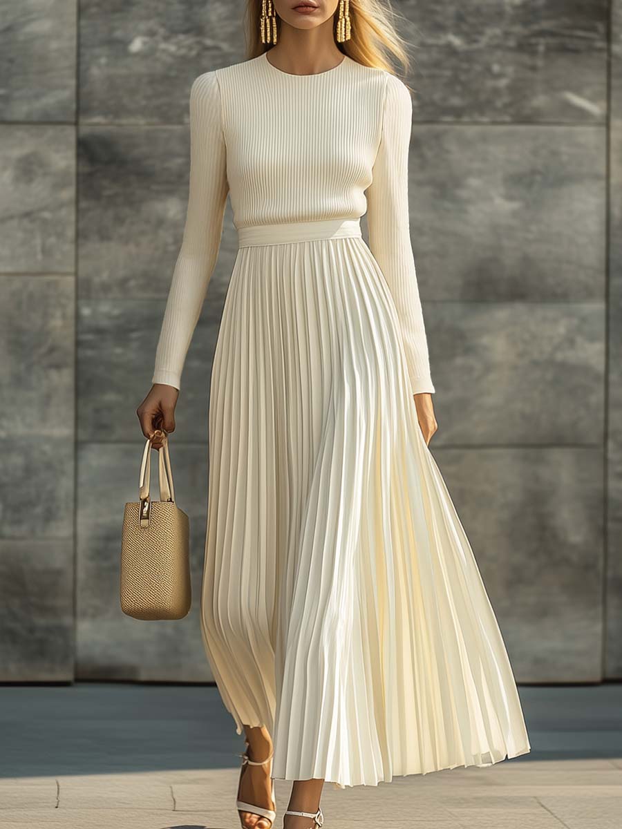 Felicity | Elegant Pleated Maxi Dress