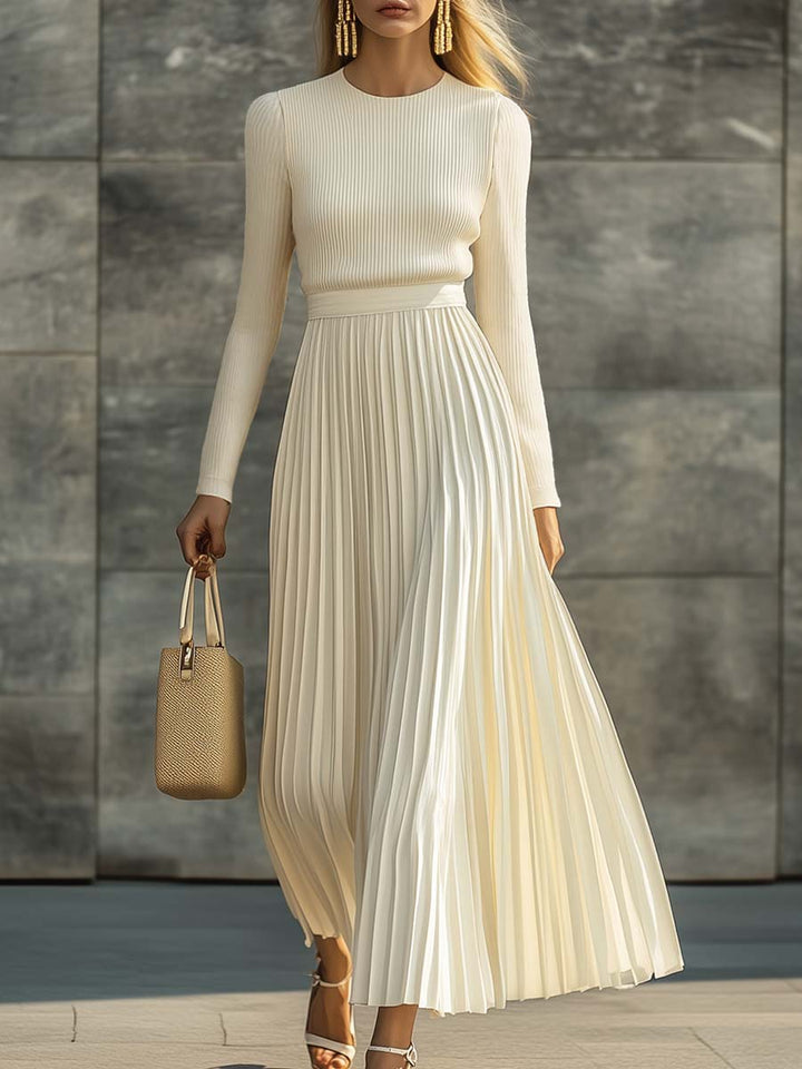 Felicity | Elegant Pleated Maxi Dress
