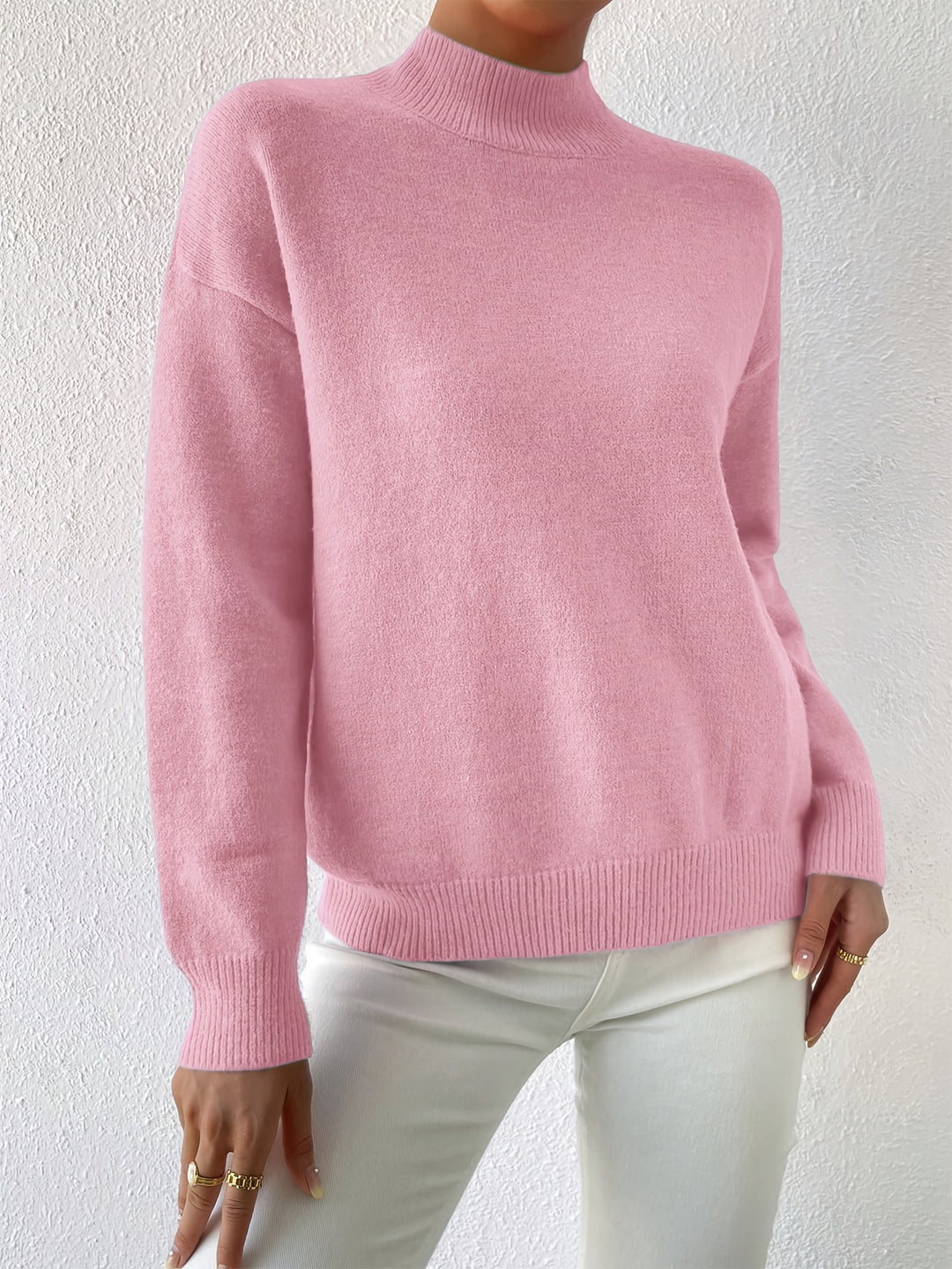 Sloane | Relaxed Mock Neck Jumper