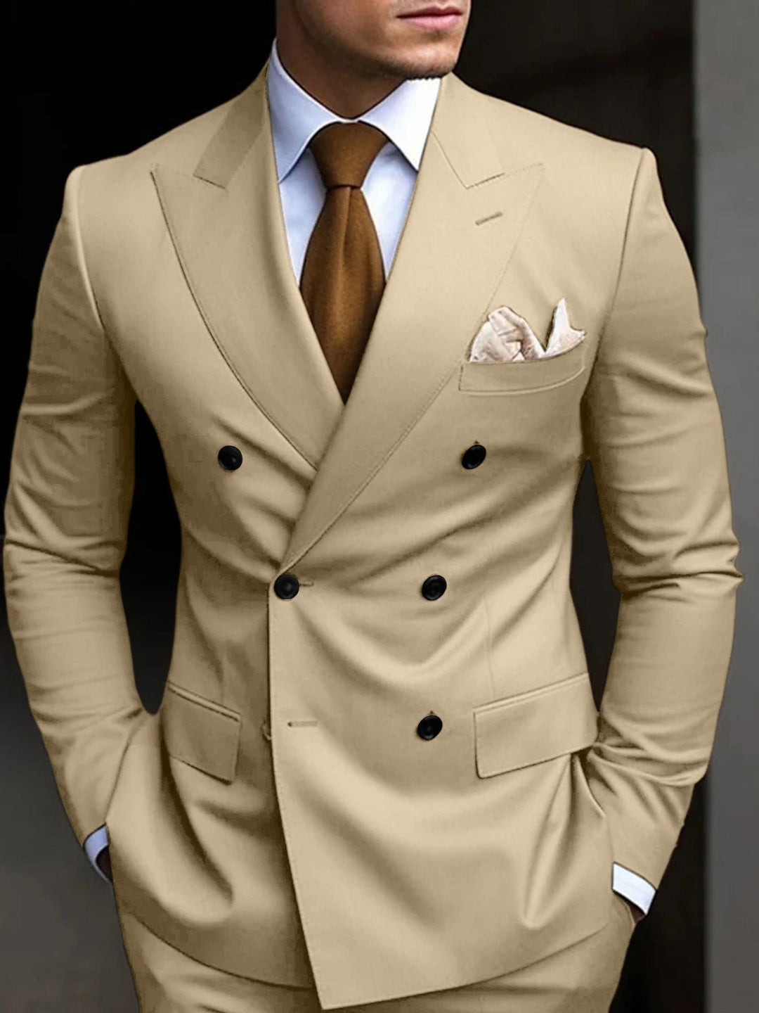 Sebastian | Tailored Fit Double-Breasted Two-Piece Set
