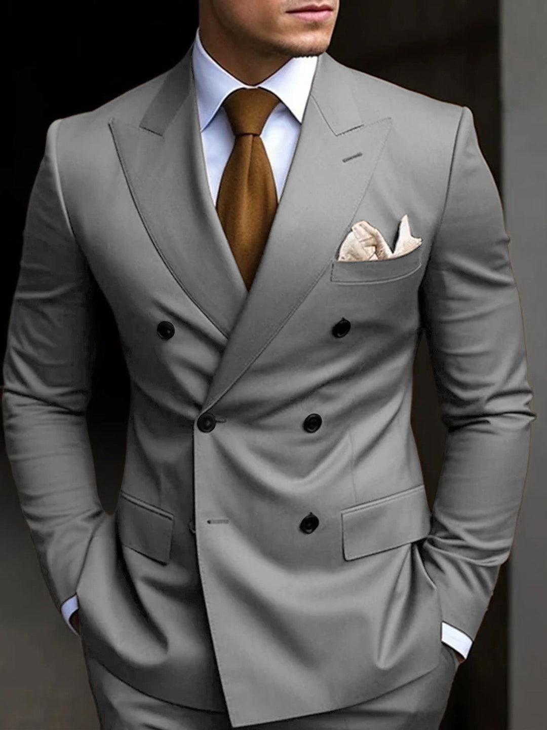 Sebastian | Tailored Fit Double-Breasted Two-Piece Set