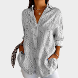 Blythe | Textured Damask Blouse